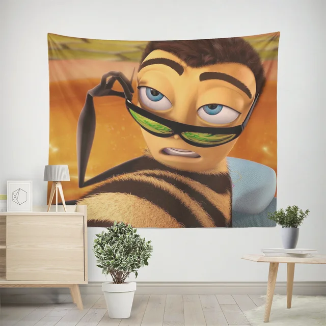 Aertemisi Barry B. Benson Bee Movie Meme Gobelin Falfüggő Művészet Hálószoba Nappali Főiskolai Kollégiumi Hátter Otthon