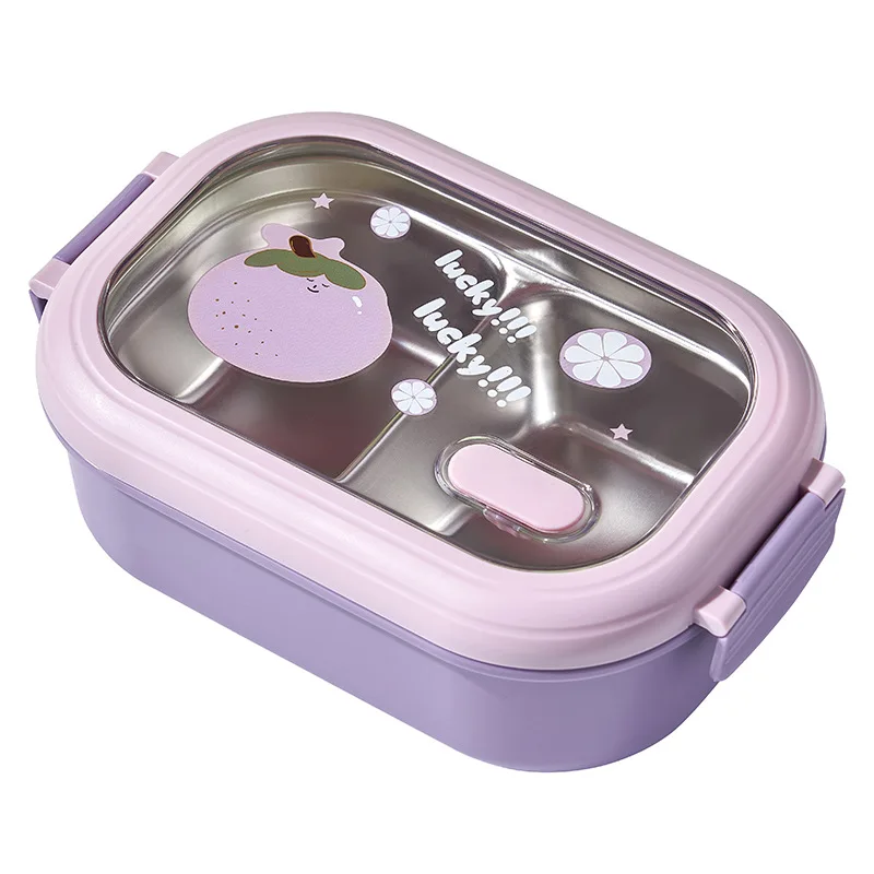 Compact Insulated Stainless Steel Lunch Canteen with Dividers