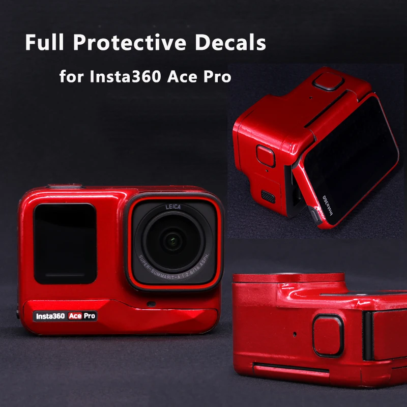 Adesivi Pellicola Protettiva Per Insta360 Ace Pro Decalcomanie Antigraffio Pelle Fluorescente Per Insta360 Ace Pro Camera Kit Copertura Completa