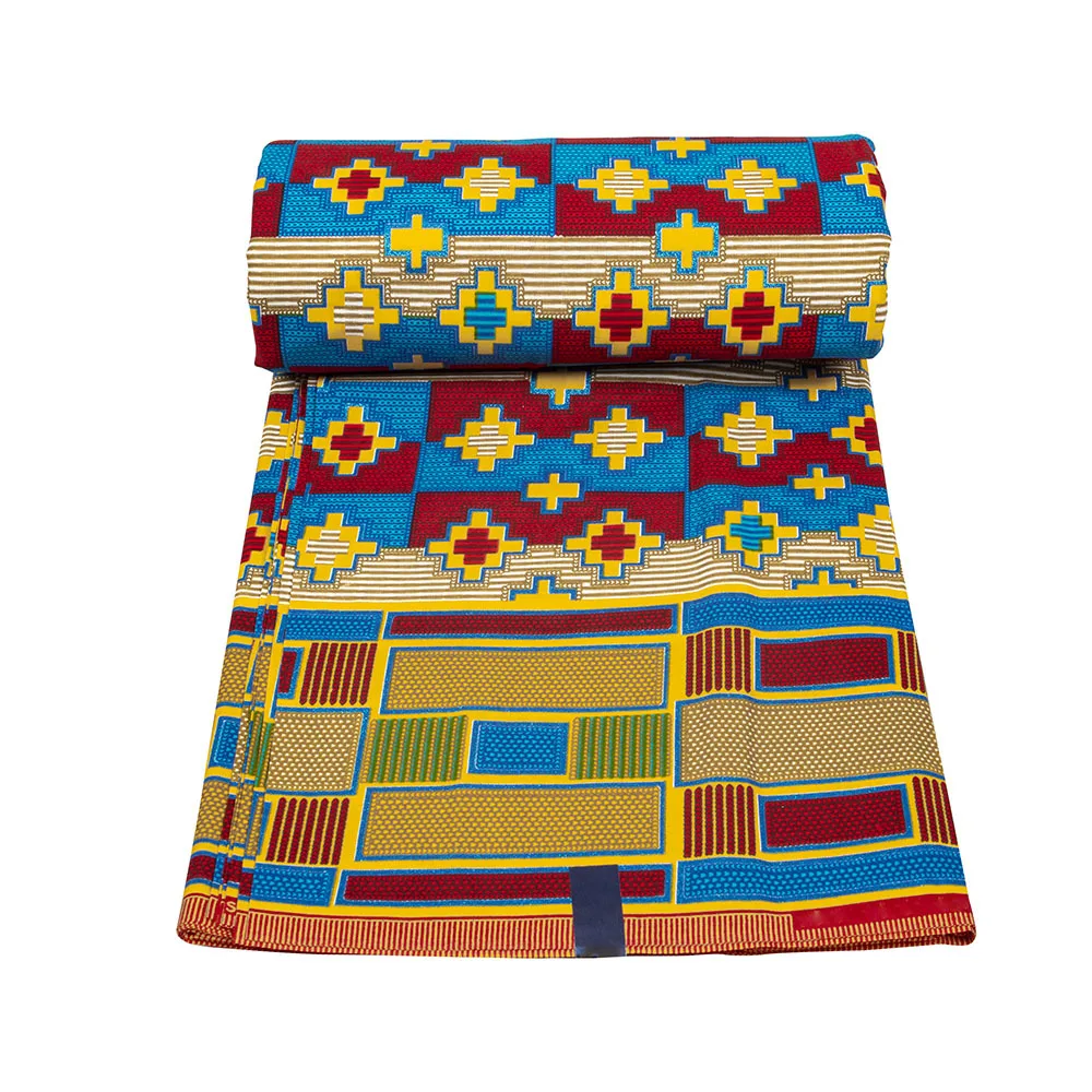 

Африканские настоящие восковые принты, ткань Kente, ткань для шитья платья, Лоскутная Ткань, воск Анкары, 100% хлопок, материал высшего качества