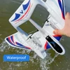 Amphibious Waterproof Gyro Stabilized EPP Foam Fixed-Wing Glider Aircraft RC Plane with LED Lights 2.4G Radio Control Airplane 4