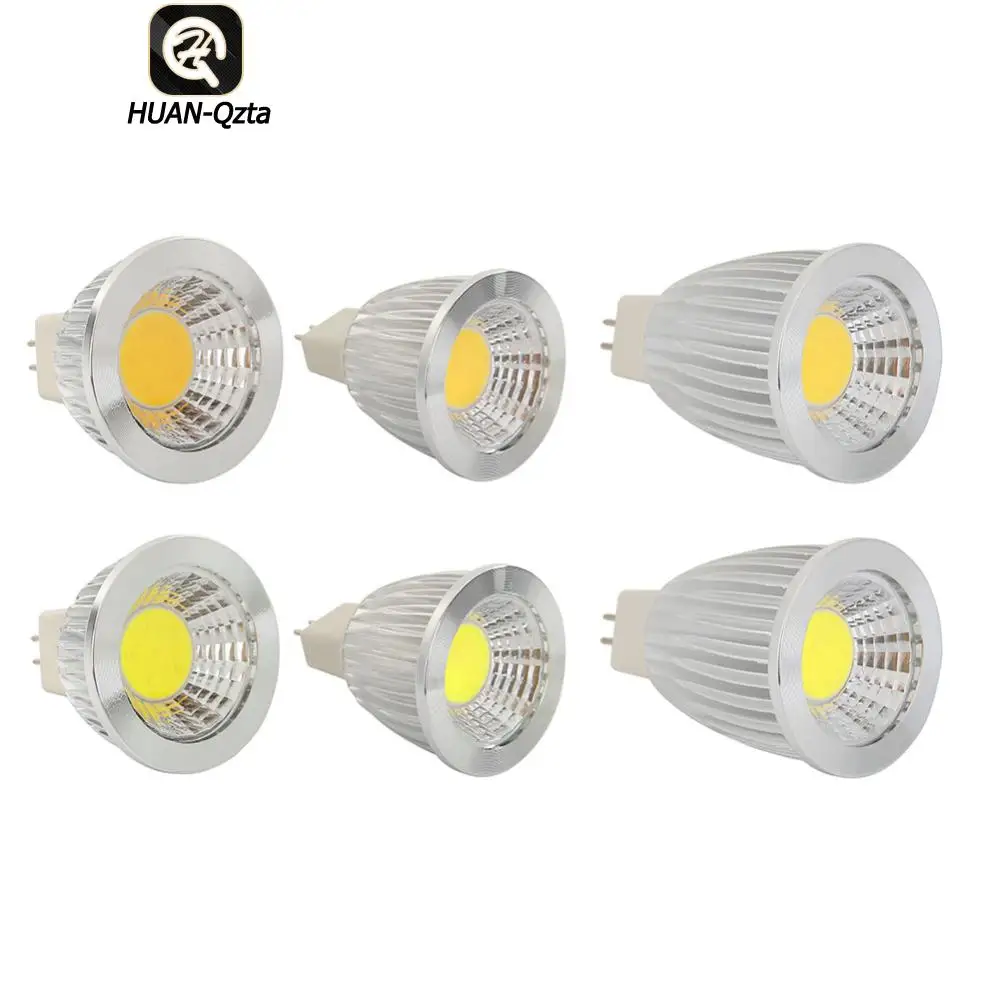 MR16 LED Lamp Bulb Aluminum 9W/12W/15W 12V Dimmable COB Corn Decoration Light Energy Saving and Environmental Protection