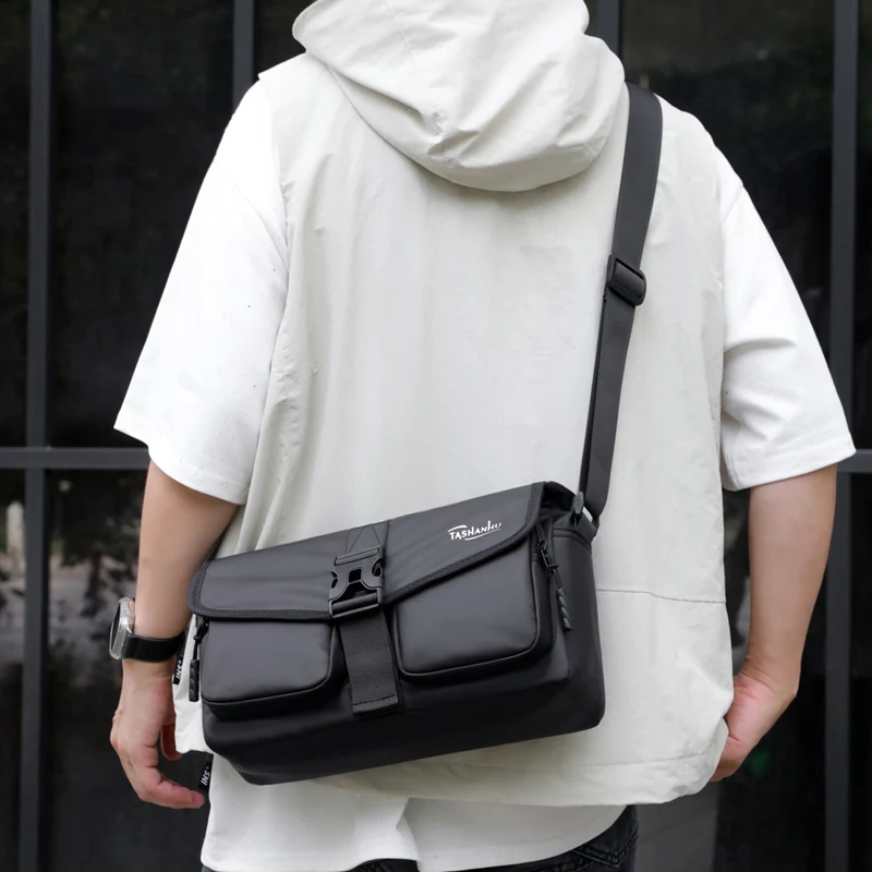 Men's Messenger Bag - adjustable strap - shoulder bag, simple professional and daily portable bag for work, travel and commuting