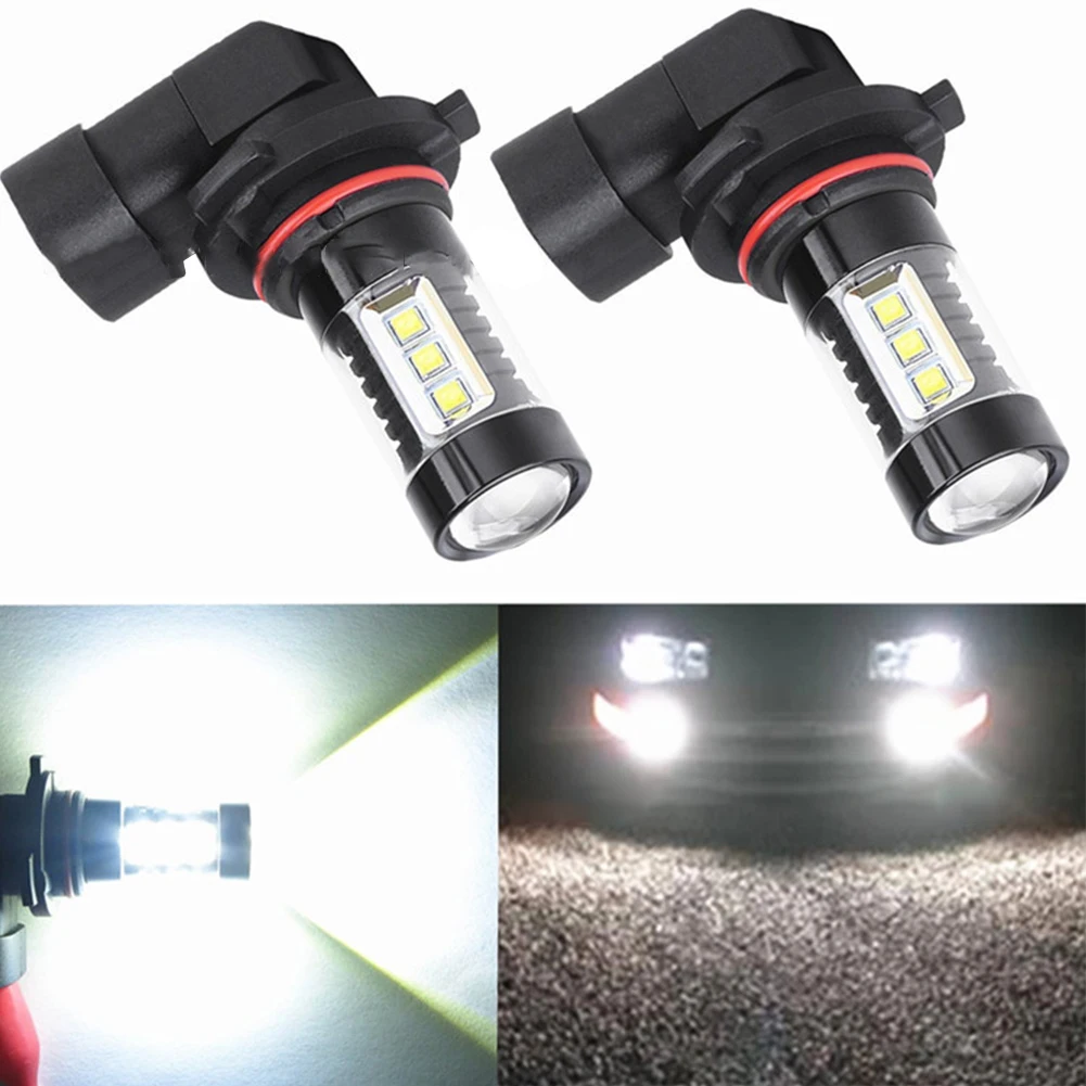 

1Pair LED Fog Light 9005 LED Fog Driving Light Bulbs Kit White 6000K Super Bright Light Car Front Fog Lamp Headlight