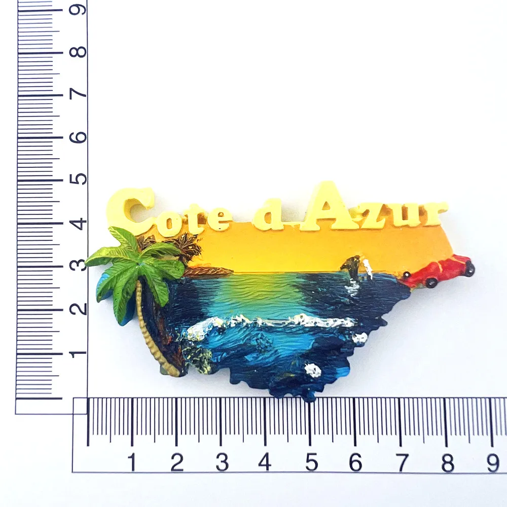 Aimant Frigo Souvenir Annecy France – Déco Main Peinte, Collection Voyage – Cadeau Créatif Pour Cuisine, Bureau