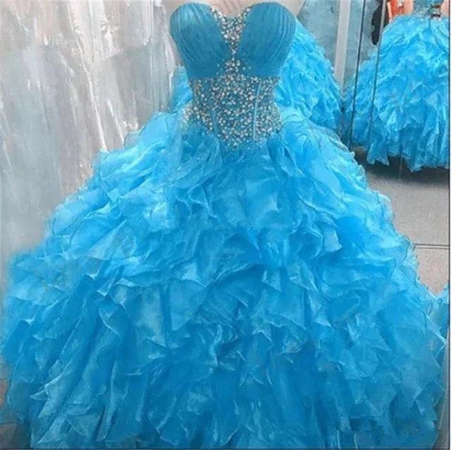 

Милое бальное платье из органзы, платья для Quinceanera, платья с кристаллами, милые платья 16, платья для дебютанта, женское платье