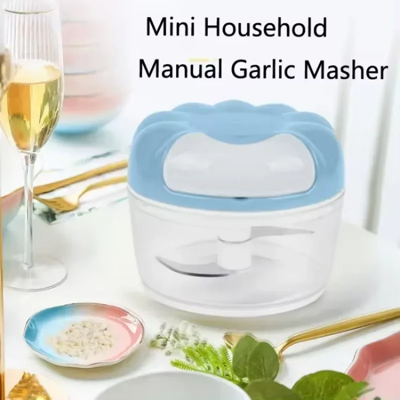 Vegetable Chopper Kitchen Cutter Manual Mini Food Garlic Chopper Hand Pull Blender