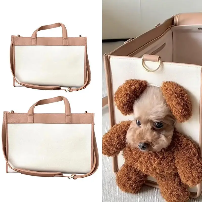 Borsa da trasporto per cani Borsa da trasporto per cani di grande capacità Borse da gatto multifunzionali per esterni Borsa da trasporto traspirante per cuccioli per coniglietto - immagine 6