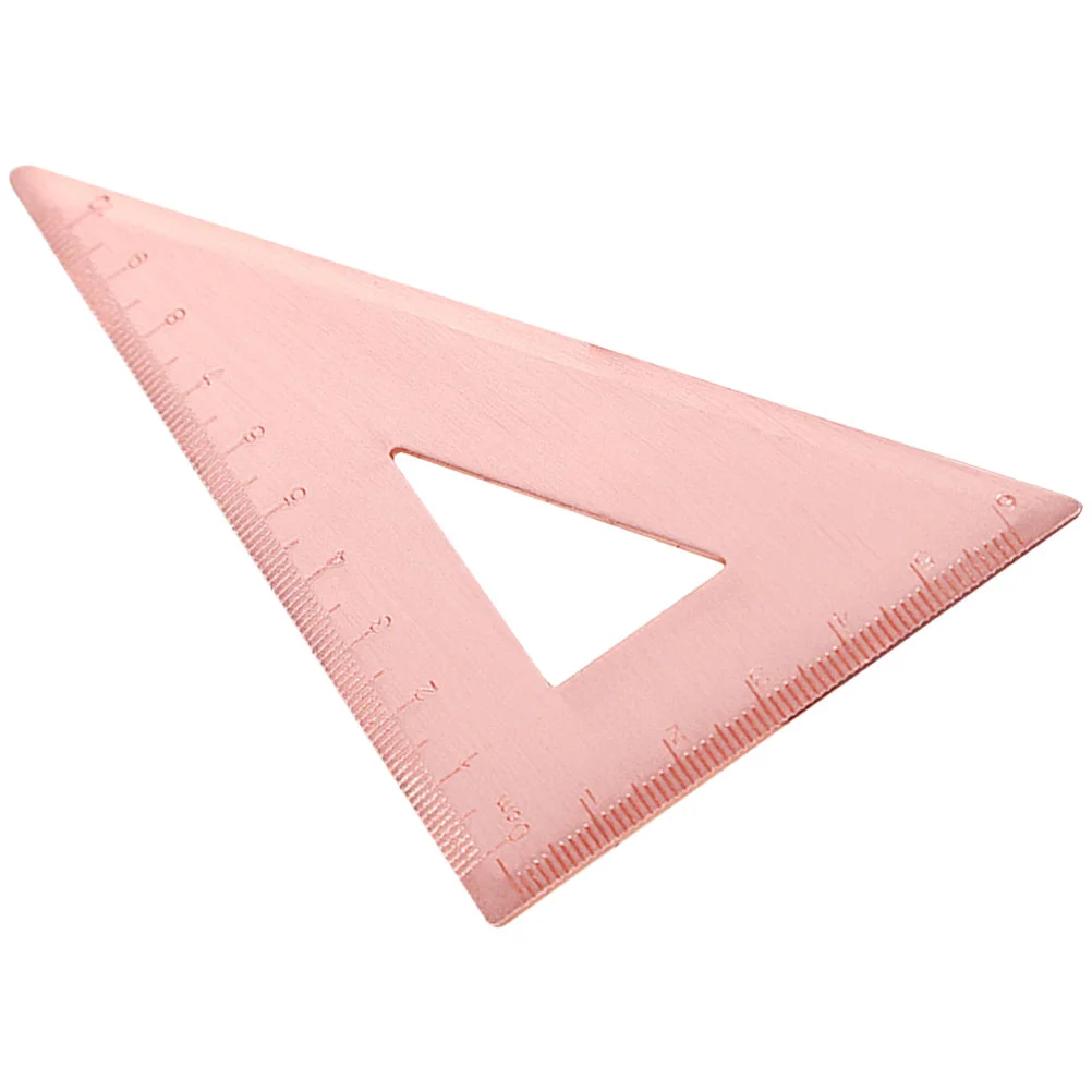 

Copper Ruler Metal Triangle Rulers Large Framing Square Measuring Pure Small Geometric Measurement Tools Geometry