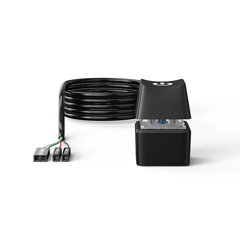 Teucer-led Luzes para Computador Desktop Switch pc Motherboard External Start Botão Power Cabo de Extensão para Casa e Escritório 1.65 m m 10m - Imagem 3