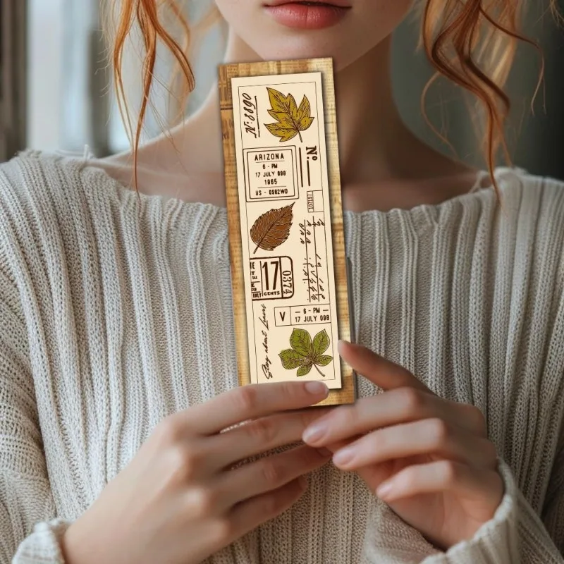 1pc Silicone Clear Stamps Vintage Bookmarks Plastic Stamp for DIY Scrapbooking Photo Album Decorative Cards Making Stamps clear stamps clear rubber stamps