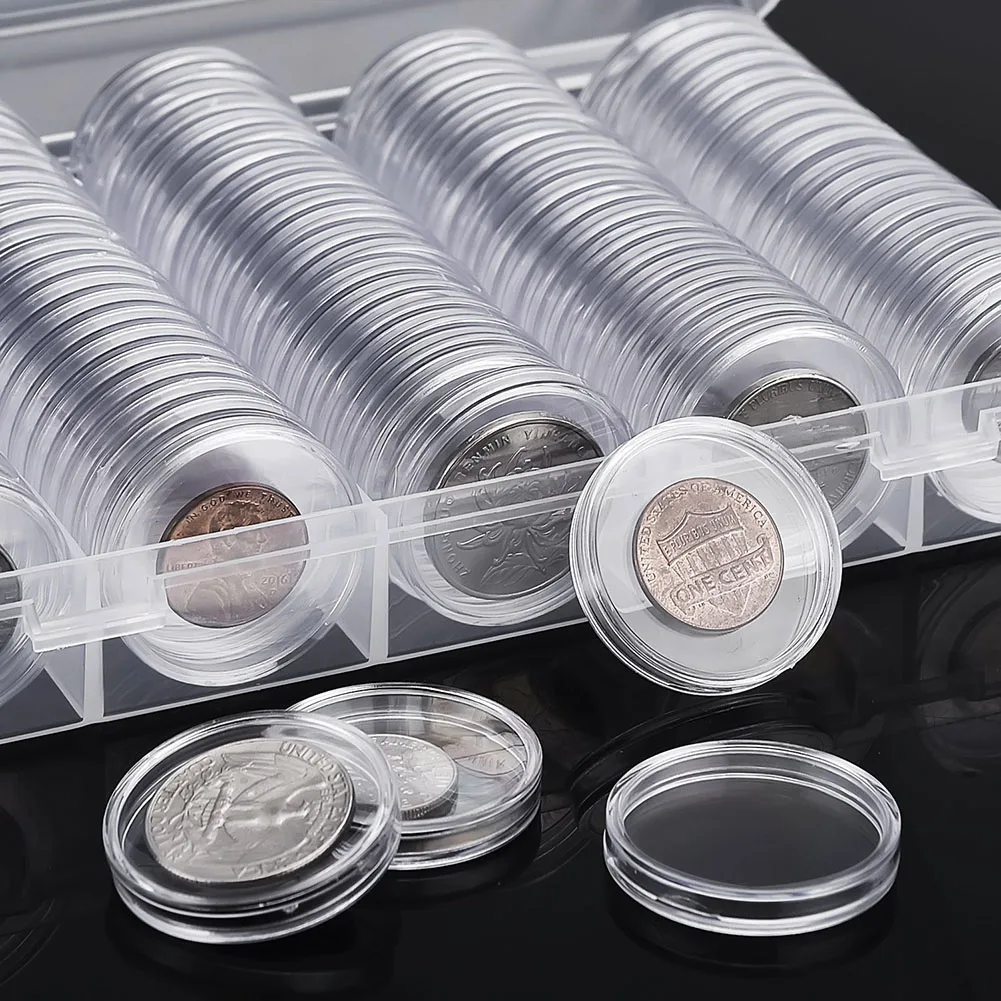 

Silver Coins Coin Storage Box Brand New Carefully Trimmed Circularly Coating Commemorative Copper Coins Gold Coins