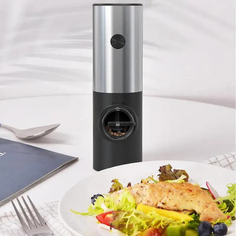 Usb Rechargeable Electric Salt And Pepper Grinder With Adjustable  Coarseness Refillable Mill Battery Powered Kitchen Gadget - AliExpress