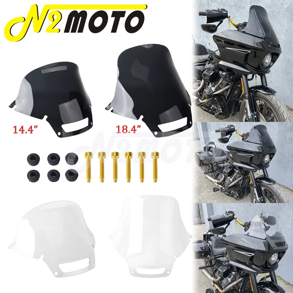 Motorcycle-Windshield-Deflctor-14-18-Fairing-Wind-Screen-Spoiler ...