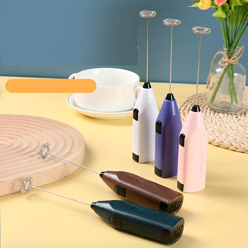 Egg Beater Electric Handheld Rotary Egg Whisk Coffee Frothing Wand Milk Cappuccino Frother Mixer Portable Kitchen Tools 4