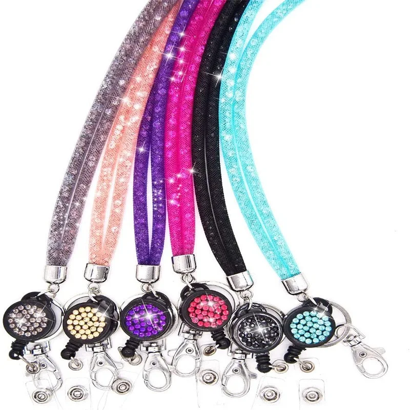 

1pc Long Retractable Badge Reel Lanyard Holder ID Lanyard Name Tag Universal Keychain Cellphones Office Id Hanging Strap