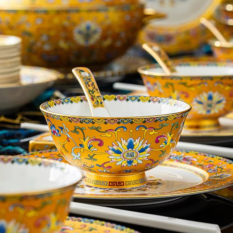 6-Inch ceramic noodle soup bowl set