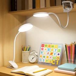 Adjustable LED Desk Lamp with 3 - Level Dimmer and Eye - Caring Light (Rechargeable)