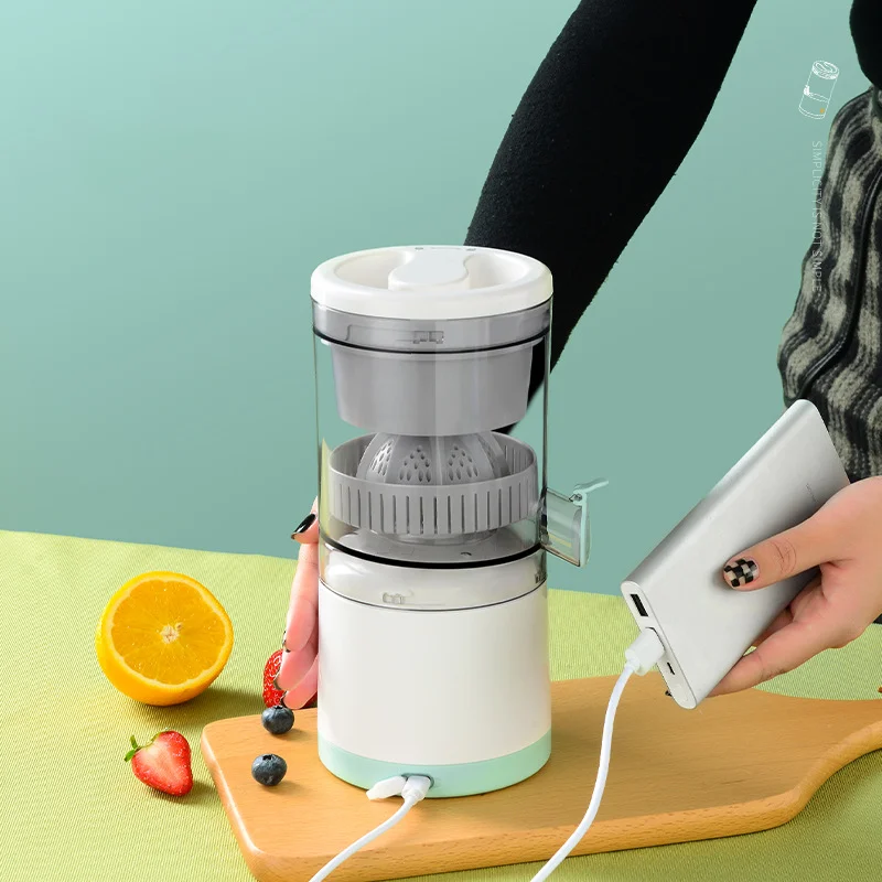 Multifunctional Freshly Squeezed Orange Juicer Portable Mini Juicer Household Fruit Machine USB Charging Visual Juice Separator 2
