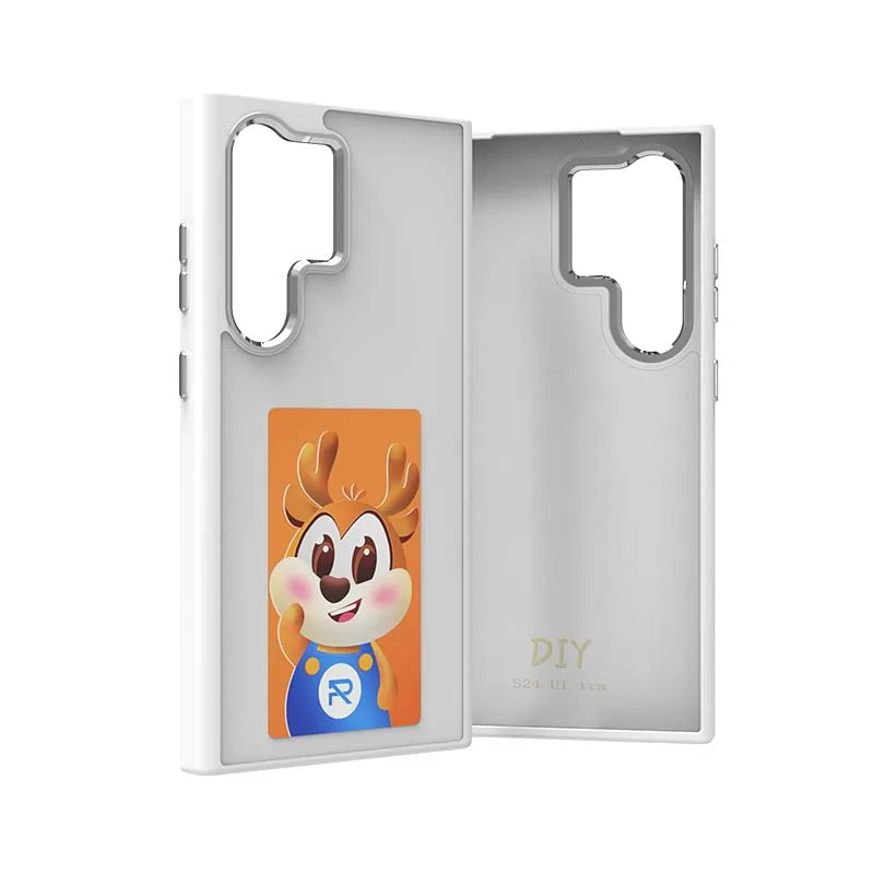 Next-Gen DIY AI Smart Multi-Color Ink Screen Projection Phone Case - High-End Frosted Finish with NFC