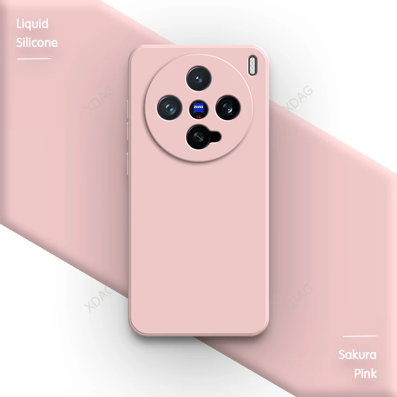 Enhanced Liquid Silicone Phone Case with Square Lens Protection and Classic Straight Edge Design