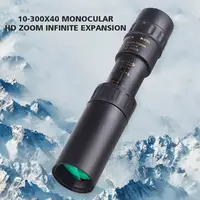 10-300X40 Metal Continuous Zoom Monocular Mobile Phone Camera Adjustable High-definition Telescope Hunt Tourism Scope Outdoor 1