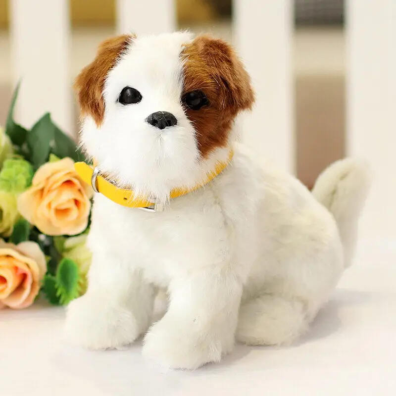thumbnail image 1 of Perro de peluche de 20cm para niños, juguete de perro de peluche, perro Labrador, Charlie, Rottweiler, Animal realista, 1 of 5