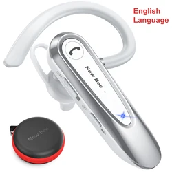 Wireless Bluetooth Headset with Dual Mic & Noise Reduction Technology (English White Bag)
