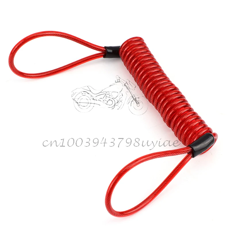 Security Disk Lock Reminder Brake Minder Wire Cable for Motorcycle Scooter Accessories