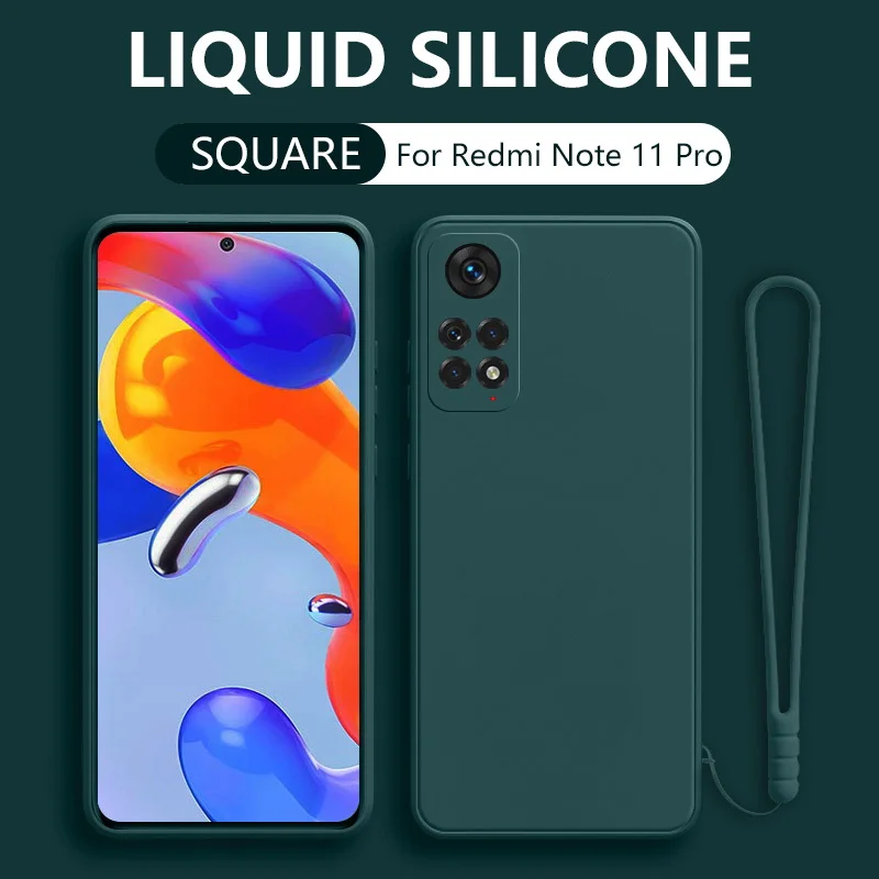 Carcasă din silicon lichid pentru Xiaomi Redmi Note 11 10 9 Pro 11s 10s 9s 11E 11T Poco F3 X3 M3 M4 Pro Mi 11 Lite 5G NE_voghion.com