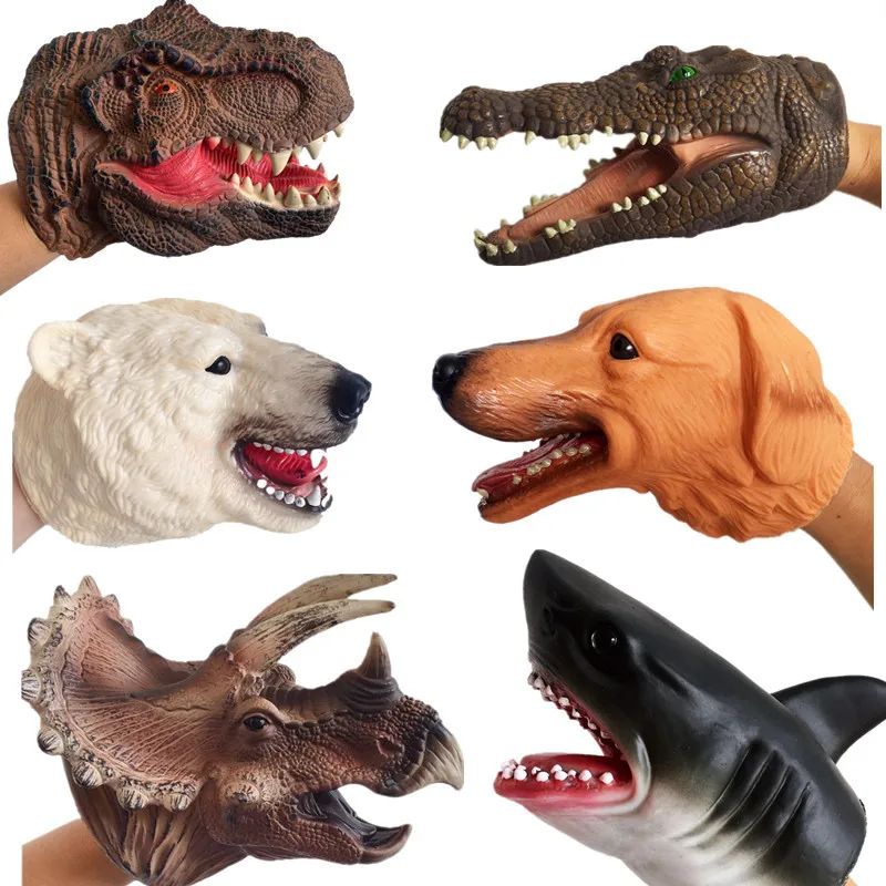 

Kawaii динозавр ручная Игрушка имитация мягкие резиновые животные родитель-ребенок Интерактивная мини-игра тираннозавр рекс детская игрушка