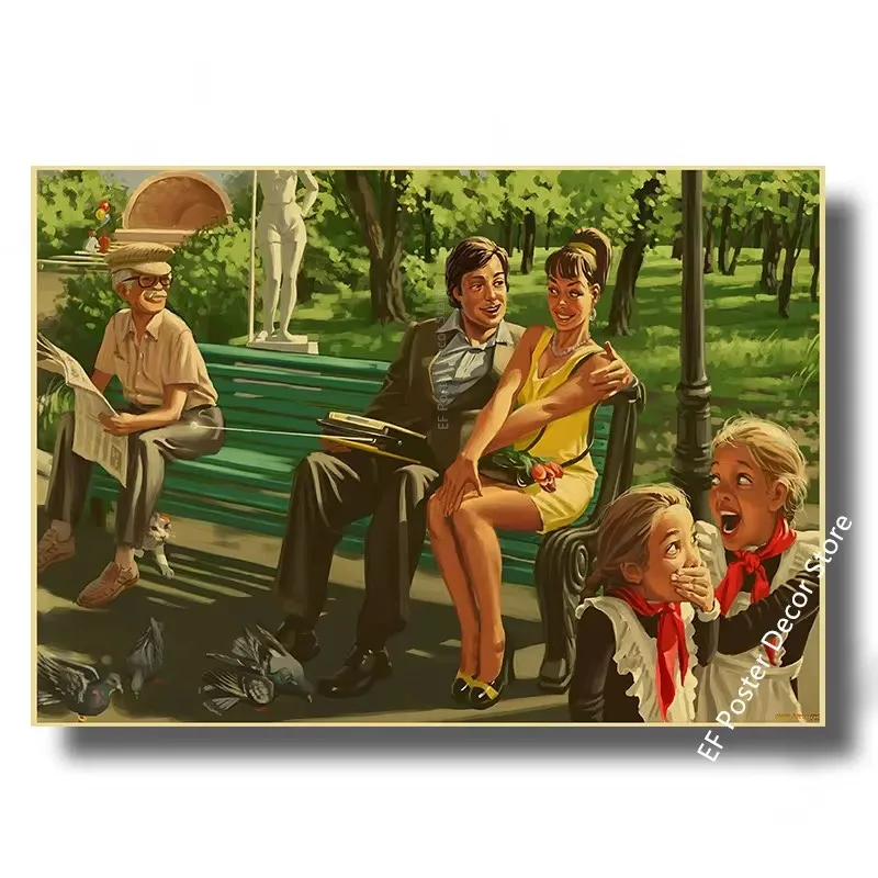 Vintage Stalin Ussr Cccp Poster Poster Aesthetic Prints And Posters Wall Art Retro Painting Home Room Cafe Club Dorm Wall Decor Peckshirt