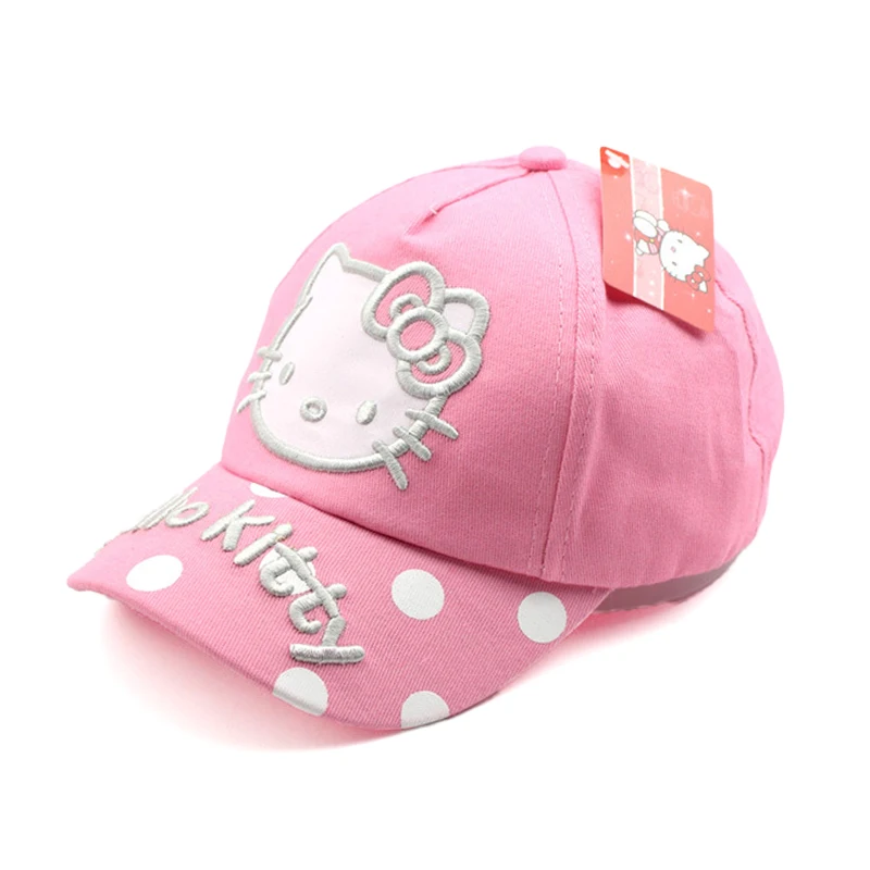 Cute Anime Sanrio Hello Kitty Kids Baseball Cap For Girl Children Sun Cap Spring Summer Caps Cartoon Girls Cosplay Fashion Gift 5