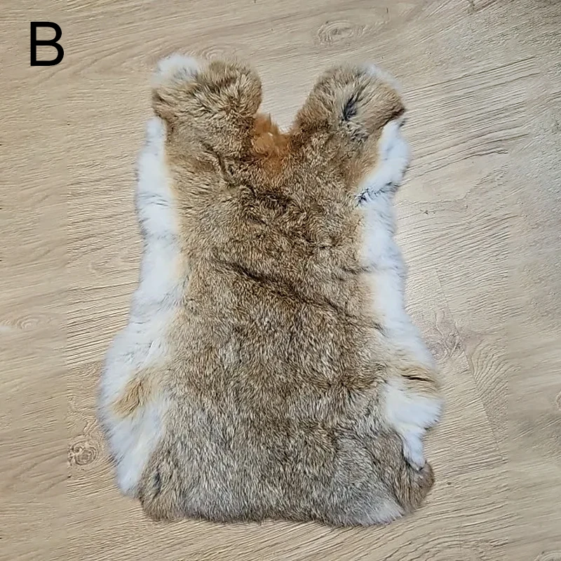 Fur Fabric 3 Colours Nature Rabbit Fur DIY Apparel Sewing Fluffy Rabbit Leather Fur Home Decoration Clothing Accessories Raw