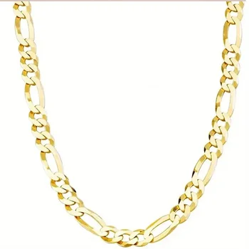 925 Sterling Silver Figaro Chain Necklace For Men 5mm