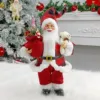 Christmas Sitting Standing Santa Claus Figurines Doll Cute 12inch Xmas Tree Party Ornament Table Office Fireplace Home Decor 1
