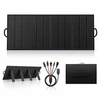 Panneau solaire pliable et portable de 400 W, avec support réglable, chargeur solaire étanche pour la maison, le jardin, les activités domestiques et les stations d’alimentation extérieures. 1