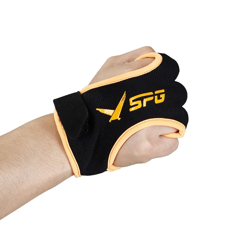 1pc Archery Three-Finger Glove Thickened Fingertip Guard Hunting Shooting Finger Protector Traditional Recurve Bow String Gloves