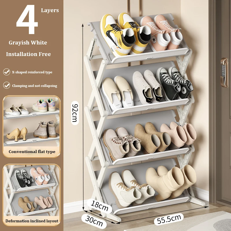 X-Shaped Shoe Rack for Home Multifunctional Steel Assembly Shoecase  Students Dormitory Dustproof Storage Shelf Shoes Organizer - AliExpress