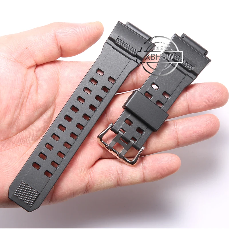 Cinturino orologio in gomma silicone nero uomo per rolex omega seiko 20 21 22 mm