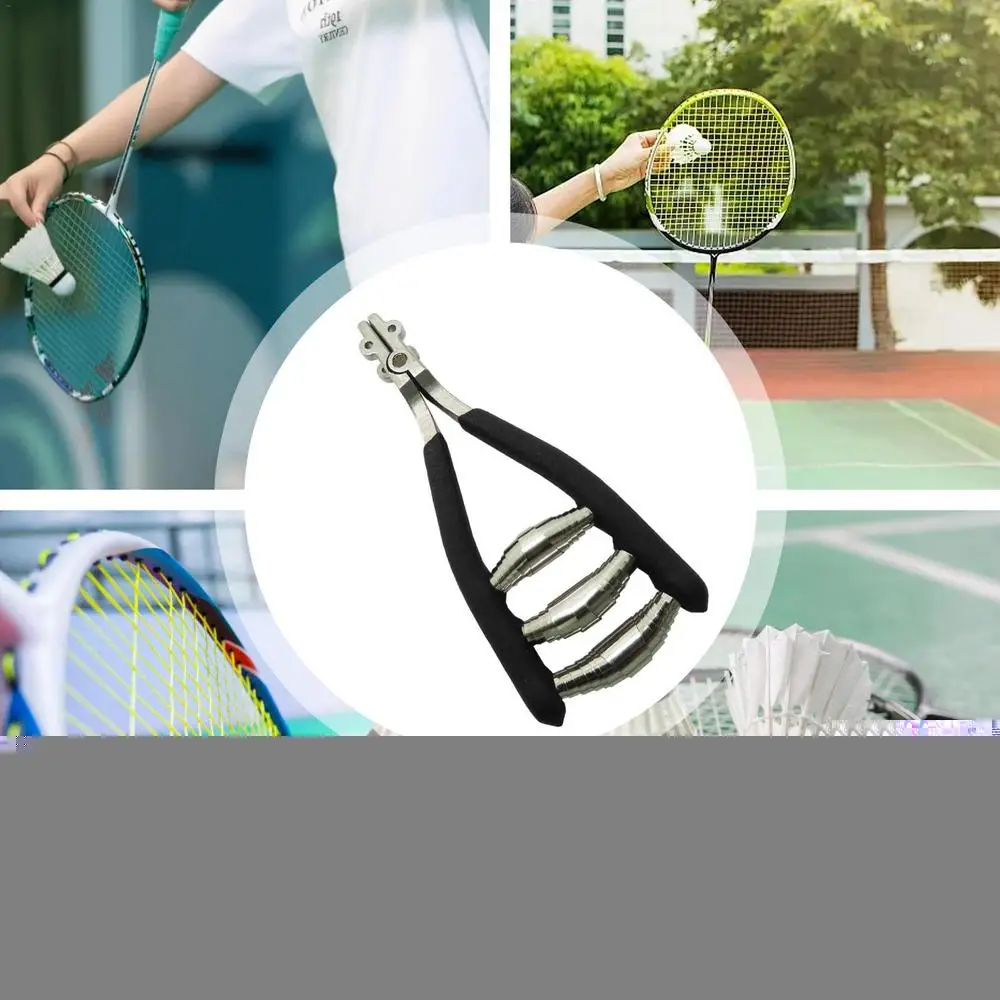 Description Picture 5 of itemBadminton Racquet Threader Racquet String Clamp For Tennis Racket Spring Loaded Clamping Tool Stainless Steel Threader Hand