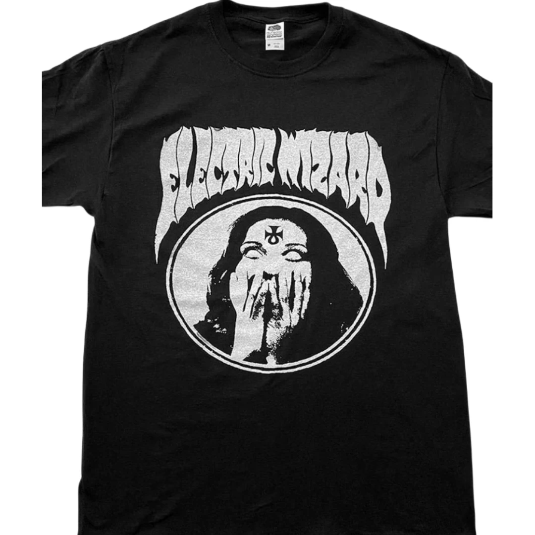 Mago Elettrico Invertito Ankh Girl Black T-Shirt Doom Metal Stoner Rock Kyuss Winter Uncle Acid Satanic Custom