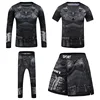 4PCS Sports Suit Kids Compression Shirt Pants Shorts Set Children MMA Rashguard Jiu Jusit Bjj GI Muay Thai Running Sportsuits 3