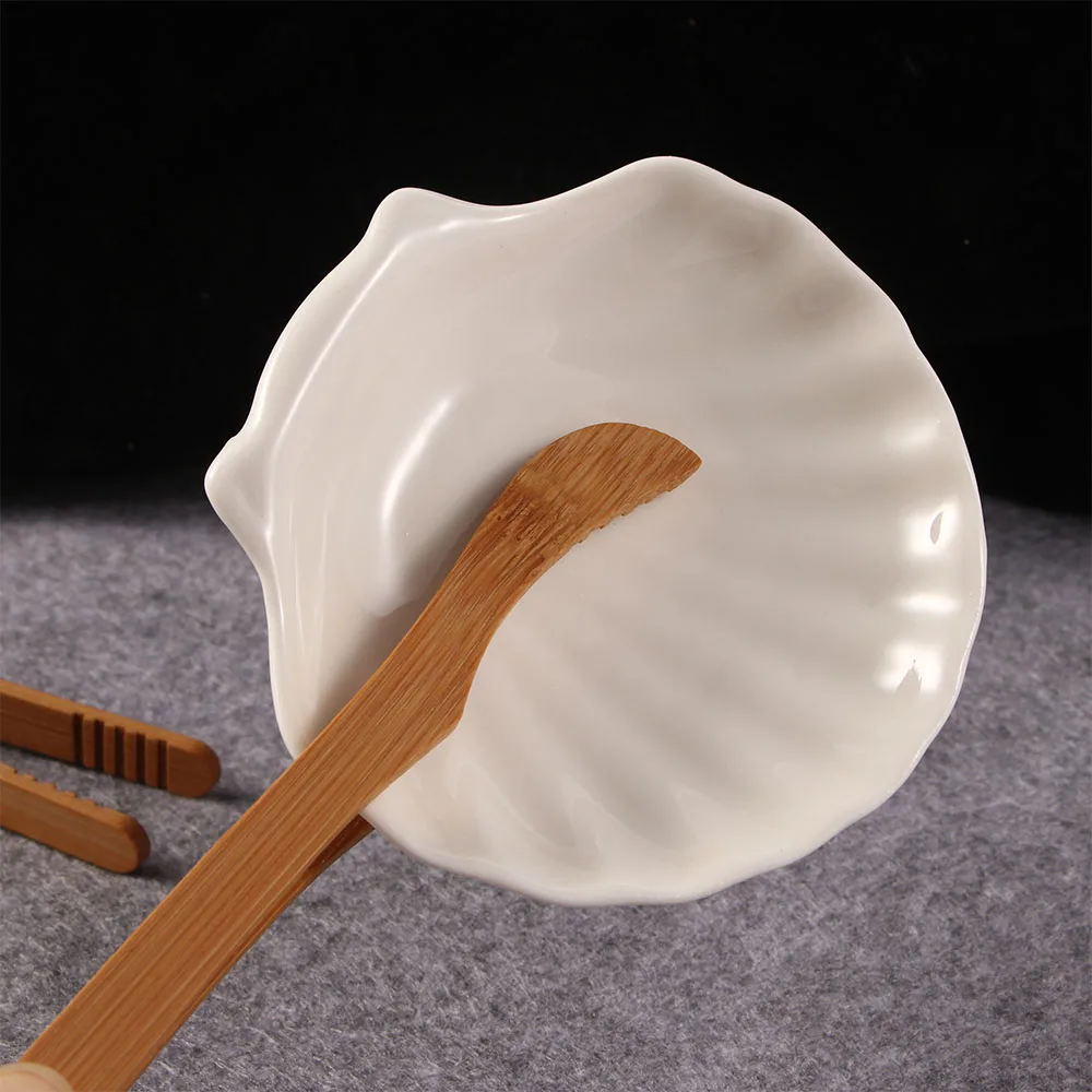 Description Picture 6 of item1/2/4Pcs Bamboo Food Tongs Reusable Wood Toaster Tongs Mini Straight Bend Tea Clip Bread Fruits Clamp Kitchen Teaware