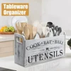 Wooden Storage Rack For Baking Utensils Move Around Countertops With Ease For Kitchen Hopsticks Spoon Storage Box Widely Used 1
