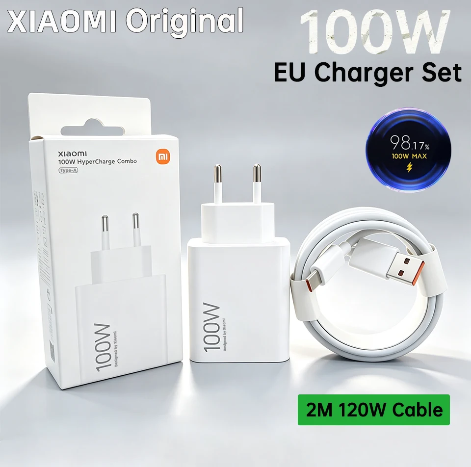 ตัวเลือกสินค้า อะแดปเตอร์ชาร์จเร็ว Xiaomi 100W แท้ สำหรับมือถือทุกรุ่น