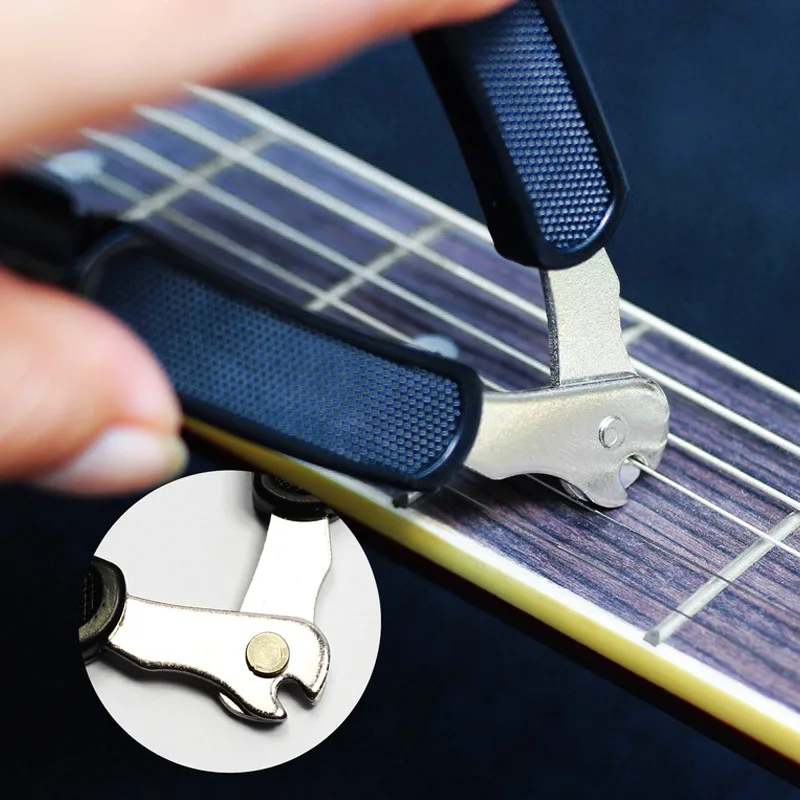 Musical Instruments Accessories Guitar Tuner Guitar Repair Tool Guitar Parts Music Chord Tool Guitar Tuning Tool Accessories String Changer 3 in 1 Strings Cutter Winder Pin Puller Clamp Remover