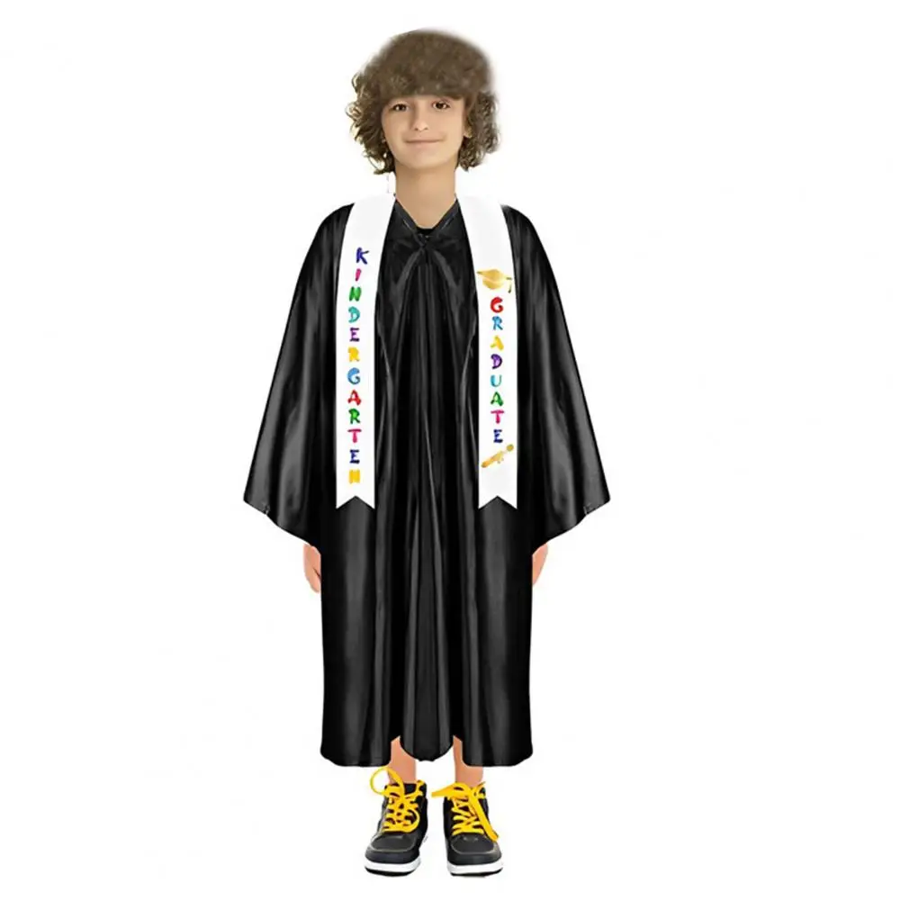 Children Kindergarten Graduation Uniform with Tassel Hat And Shawl Elementary Graduation Robe Kids Academic Outfit Party Clothes graduation gown set