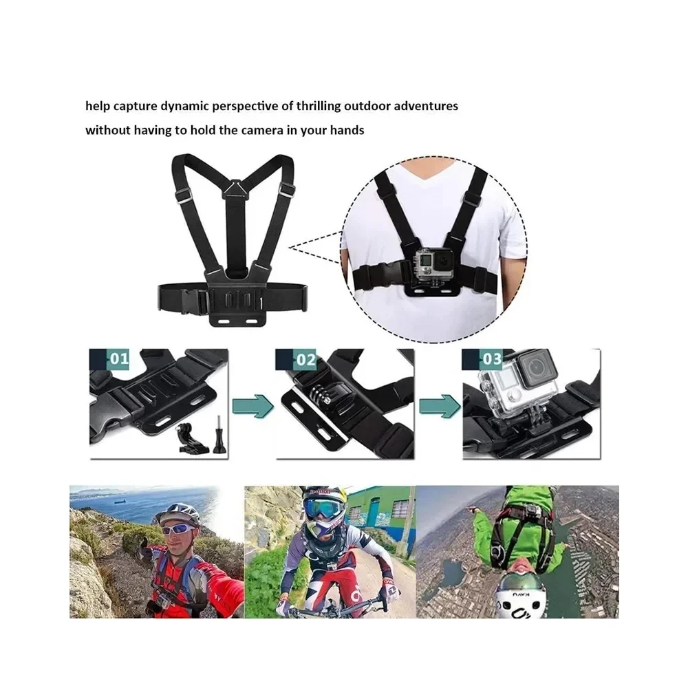 Chest Strap Rotate Phone Mount for iPhone Smart Phone Belt Body Harness Holder for Gopro Hero 13 12 11 10 9 Insta360 Dji Camera