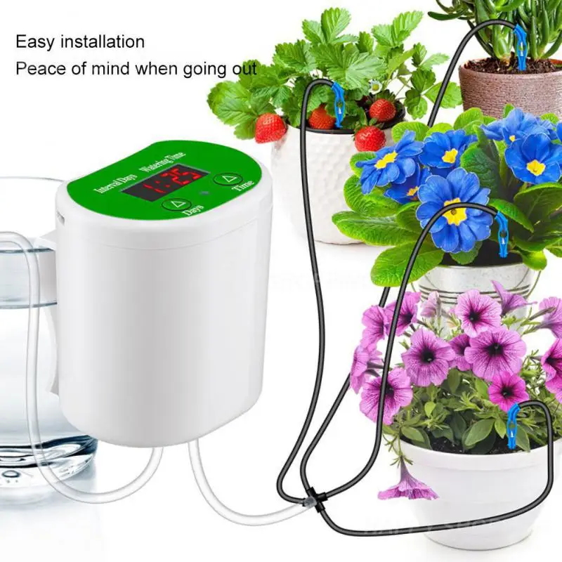 

Pump Intelligent Drip Irrigation Water Pump Timer System Garden Automatic Watering Device Solar Energy ChargingPotted Plant